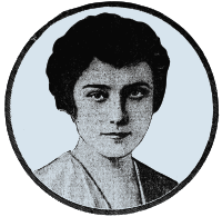 Lady's Face in a Circle