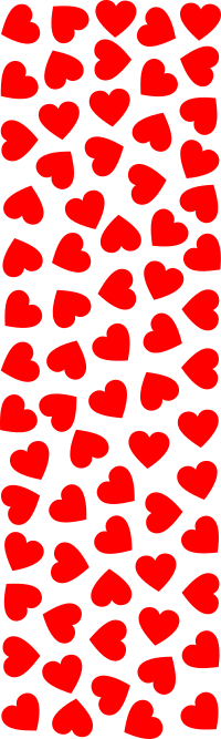 Valentine Hearts Alphabet Font I