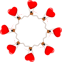 Hot Air Balloon Lovers Frame