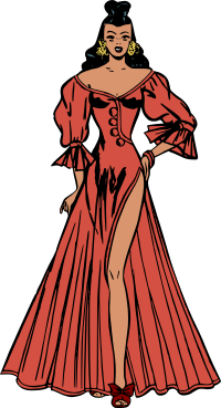 Woman in dress