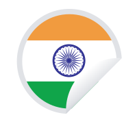 Indian national flag sticker