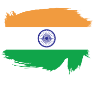 India national flag painted
