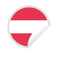 Peeling sticker Austrian flag