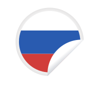 Russian flag peeling sticker