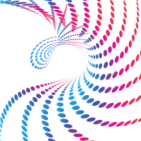 Halftone pattern swirled dots
