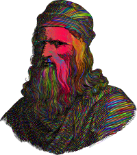 Leonardo da Vinci Portrait Contemporary