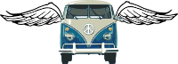 Flying VW Bus