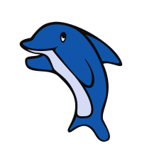 Blue Dolphin Jumping