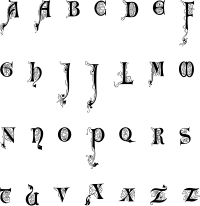 Vintage English Alphabet 2