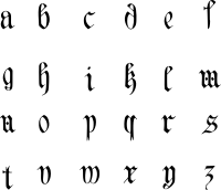 Vintage English Alphabet 3