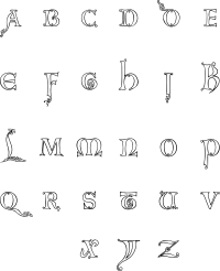 Vintage English Alphabet 4