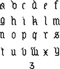 Vintage English Alphabet 9