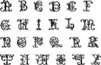 Vintage English Alphabet 12