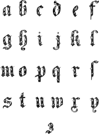 Vintage English Alphabet 13