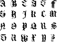 Vintage English Alphabet 16