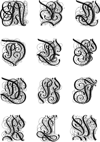 Vintage English Alphabet 21 Part 1