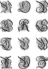 Vintage English Alphabet 21 Part 2