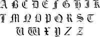 Vintage English Alphabet 26