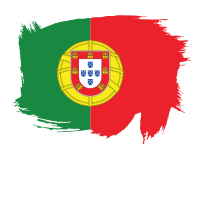 Painted flag of Portugal