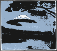 Abstract Mt Fuji