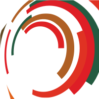 Abstract background design semicircles