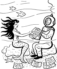 Underwater tic-tac-toe