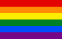 Gay pride rainbow color flag