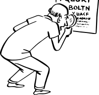 Looking at eye chart