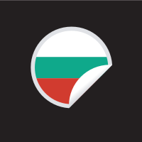 Bulgarian flag peeling sticker