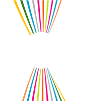 Coloured lines white circle