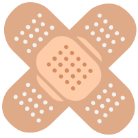 Medical bandage cross