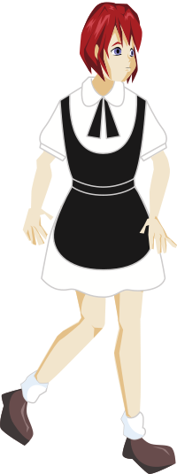 Lady in a Maid Costume