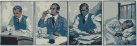 Man's Daily Study Routine