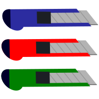 Set of carpetknives