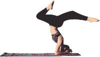 Yoga Lady and Mat