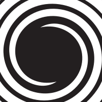 Black shape swirl effect clip art