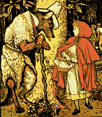 Little Red Riding Hood and Wolf