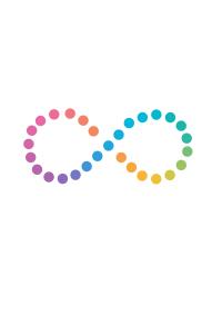 Rainbow Infinity Loop in Circles