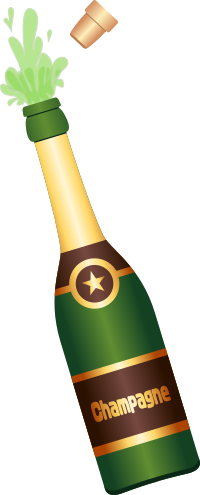 Champagne Bottle - Open