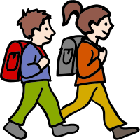 Boy and Girl Students - Colour Remix