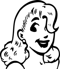 Female cartoon head