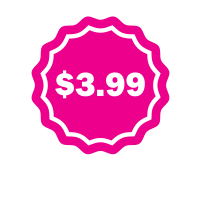 Price sticker pink colour