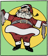 Santa in a Circle