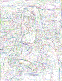 Prado Mona Lisa Geometrica Colorful