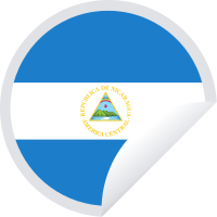 Nicaraguan flag sticker