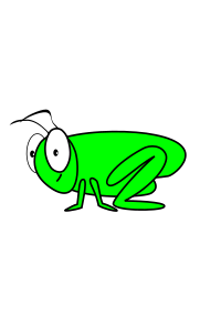 cartoon grasshopper
