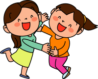 Joyful female reunion