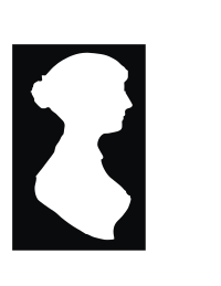 Charlotte Brontë bust silhouette