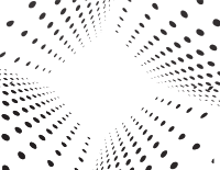 Halftone pattern perspective view