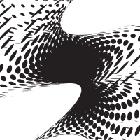 Halftone twist black dots